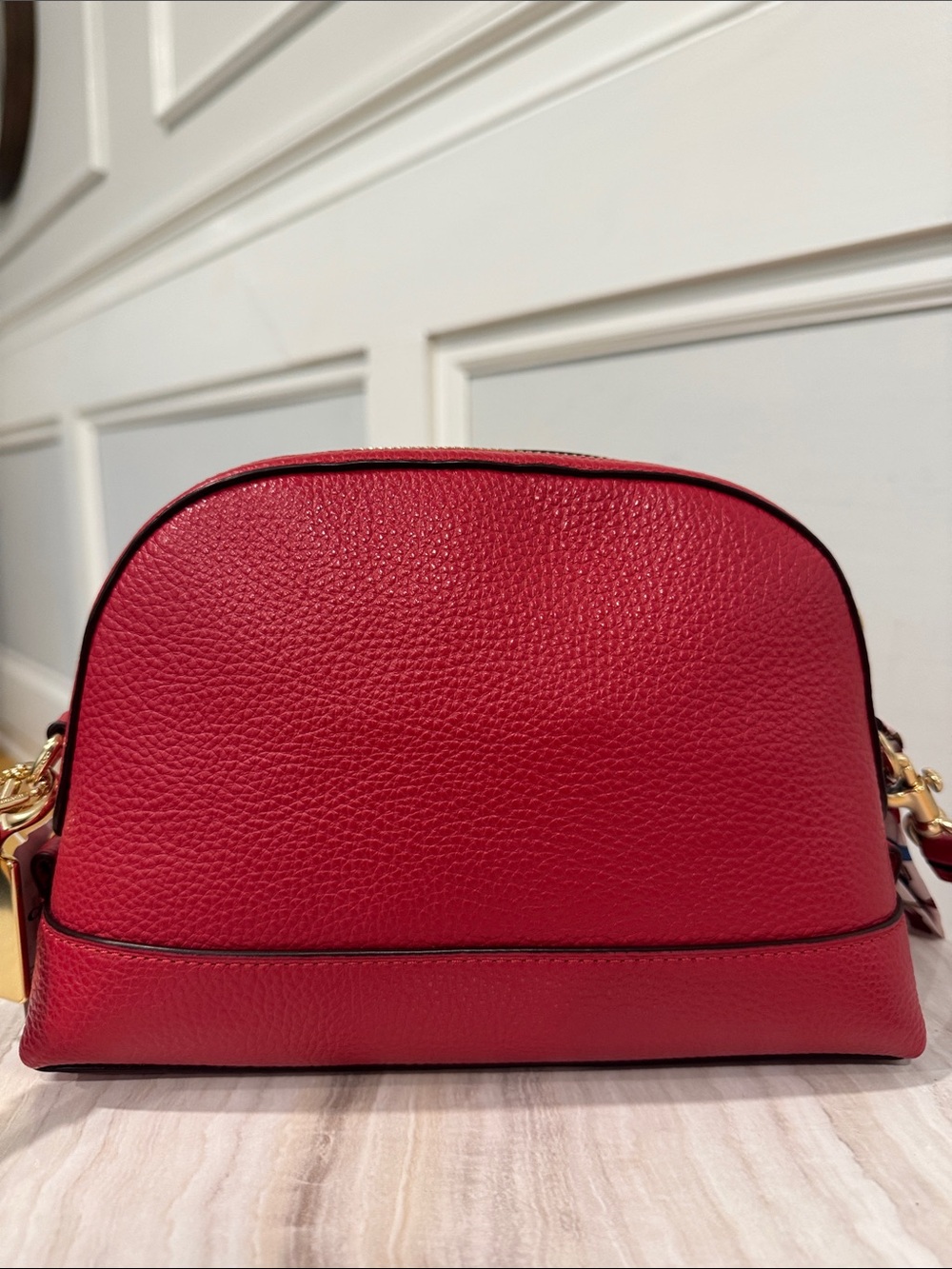 Coach Bag Dome Pebbled Leather Crossbody Bag NWT - Picture 9 of 17